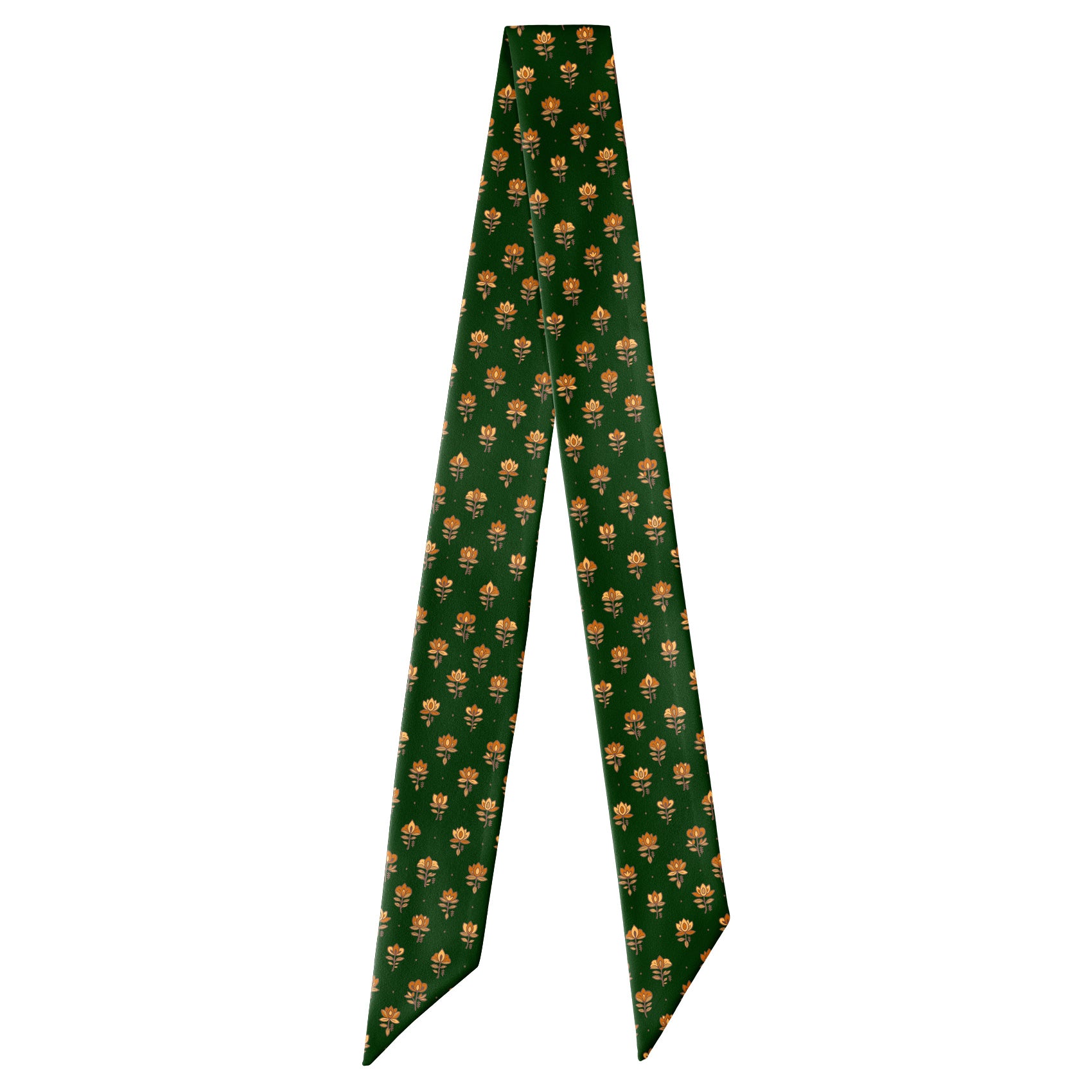 Harvest Bloom Hair Scarf - Full View of Hair Scarf - Knotty Tie Co.