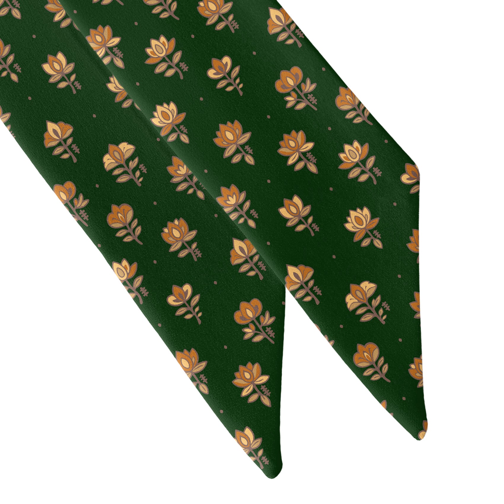 Harvest Bloom Hair Scarf - Scarf Tapered Ends - Knotty Tie Co.