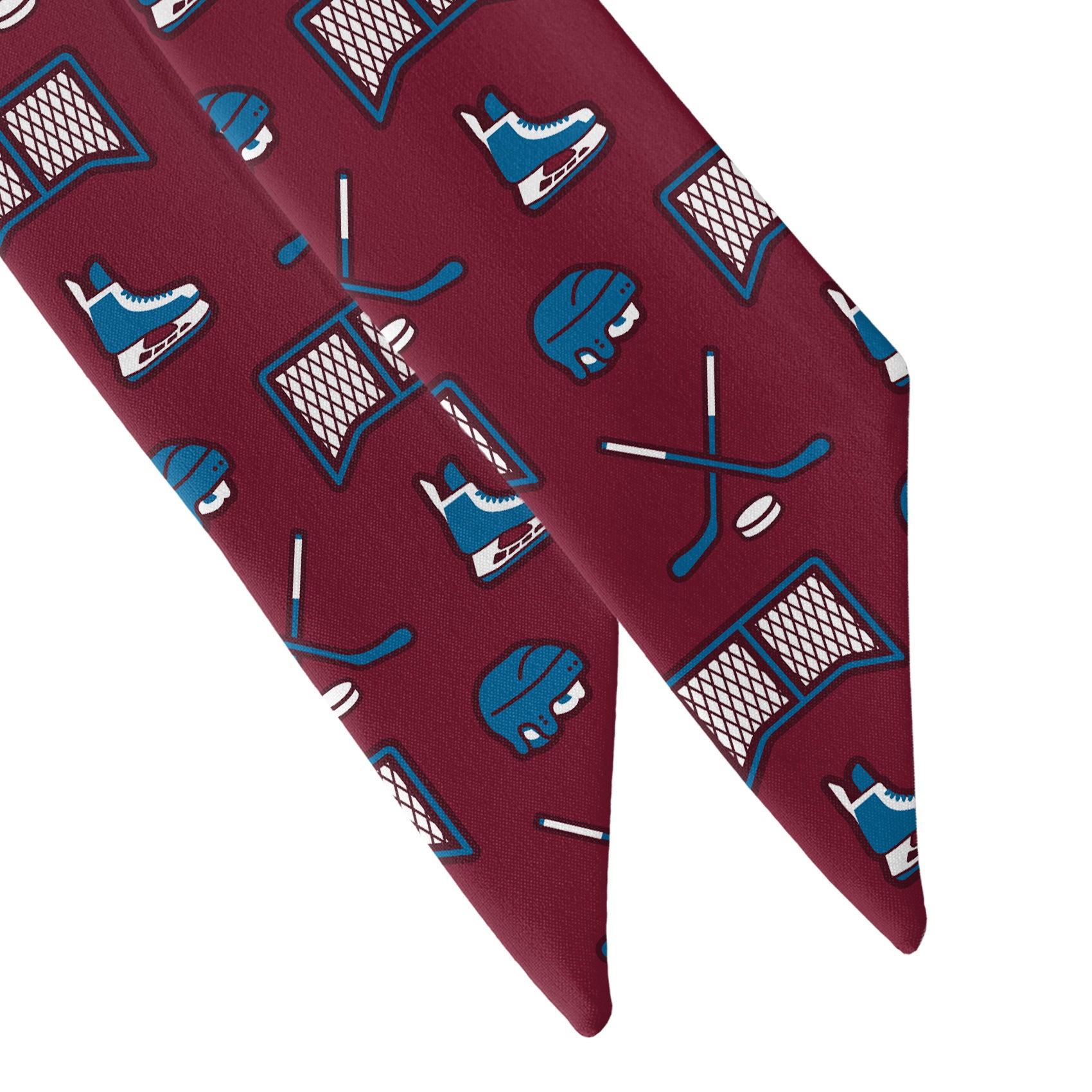 Hat Trick Hockey Hair Scarf - Scarf Tapered Ends - Knotty Tie Co.