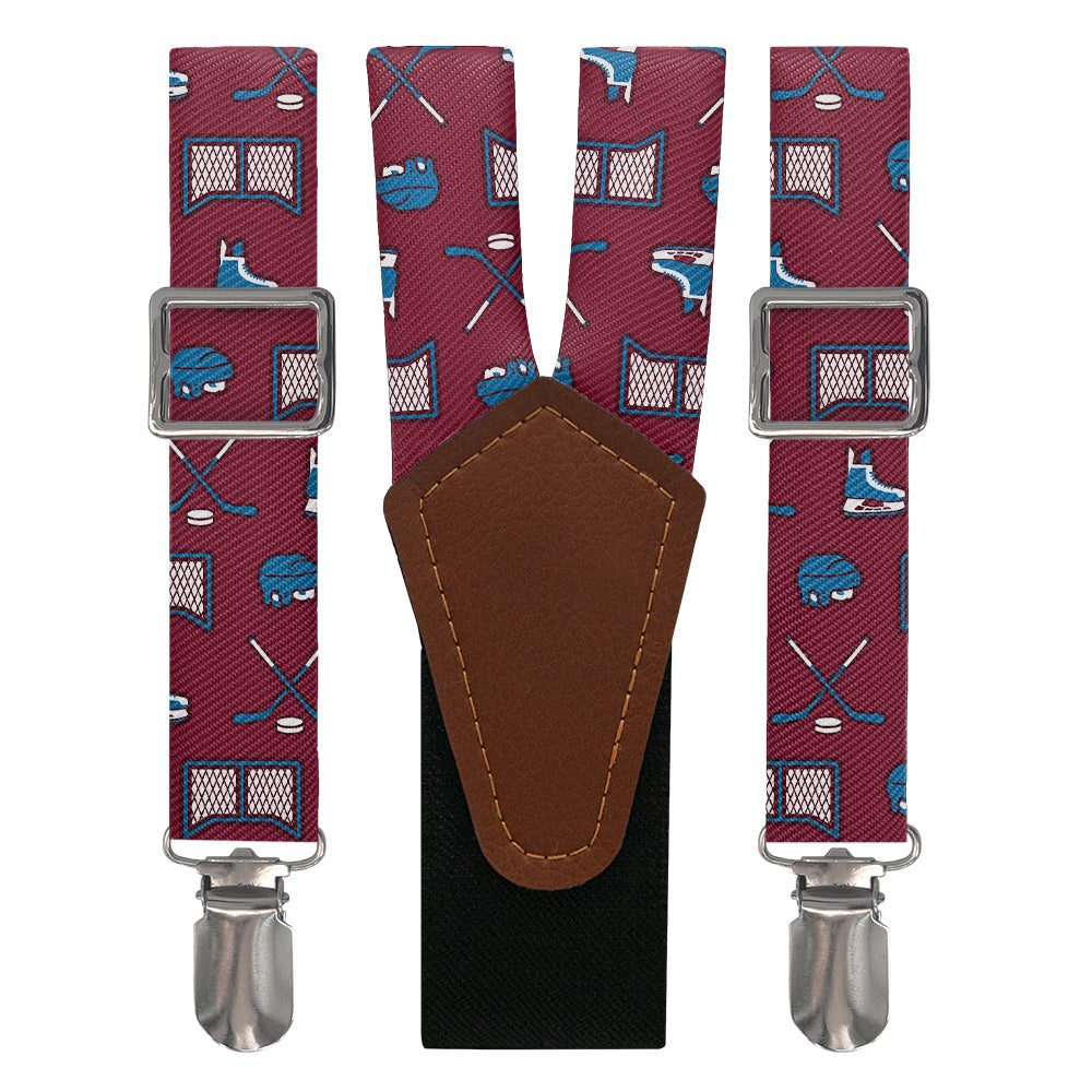 Hat Trick Hockey Suspenders - Main View - Knotty Tie Co.