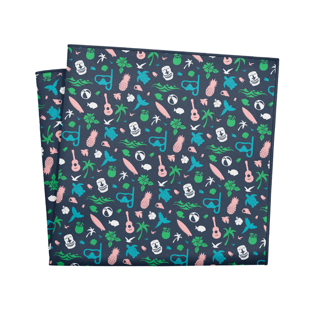 Hawaii State Heritage Pocket Square - 12" Square - Knotty Tie Co.
