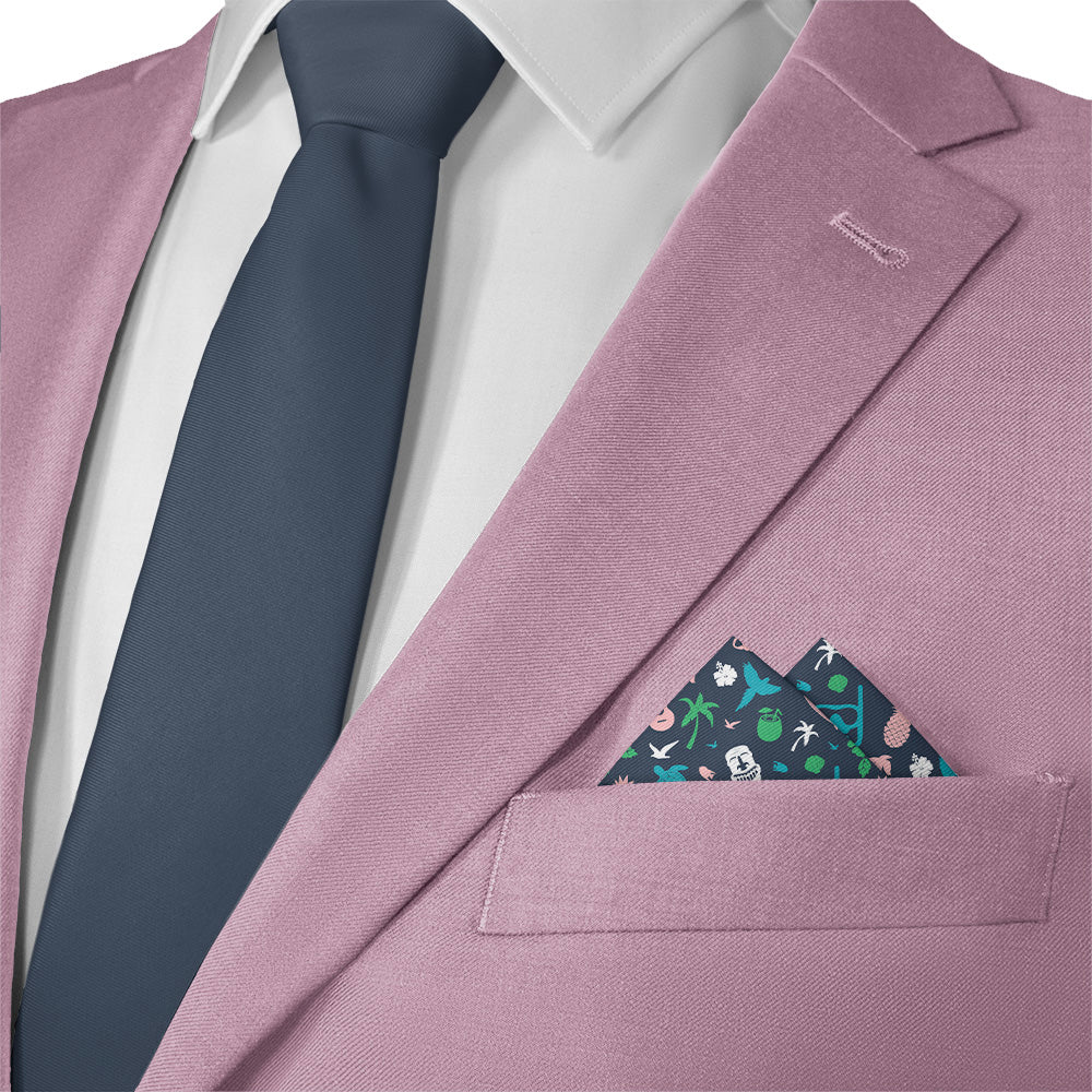 Hawaii State Heritage Pocket Square - Matching Necktie- Knotty Tie Co.