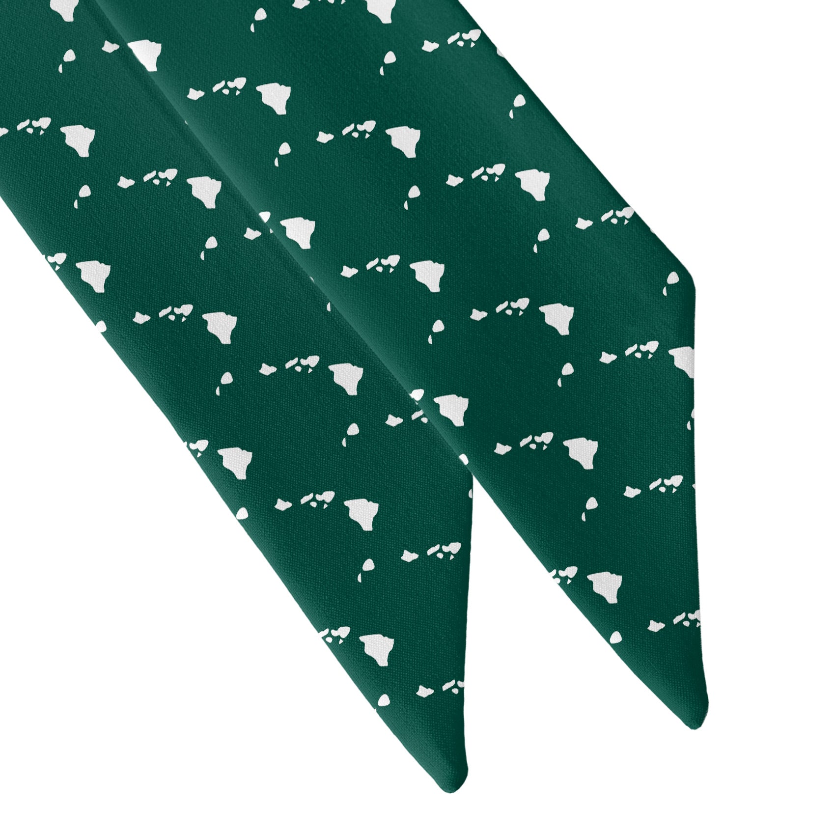 Hawaii State Outline Hair Scarf - Scarf Tapered Ends - Knotty Tie Co.