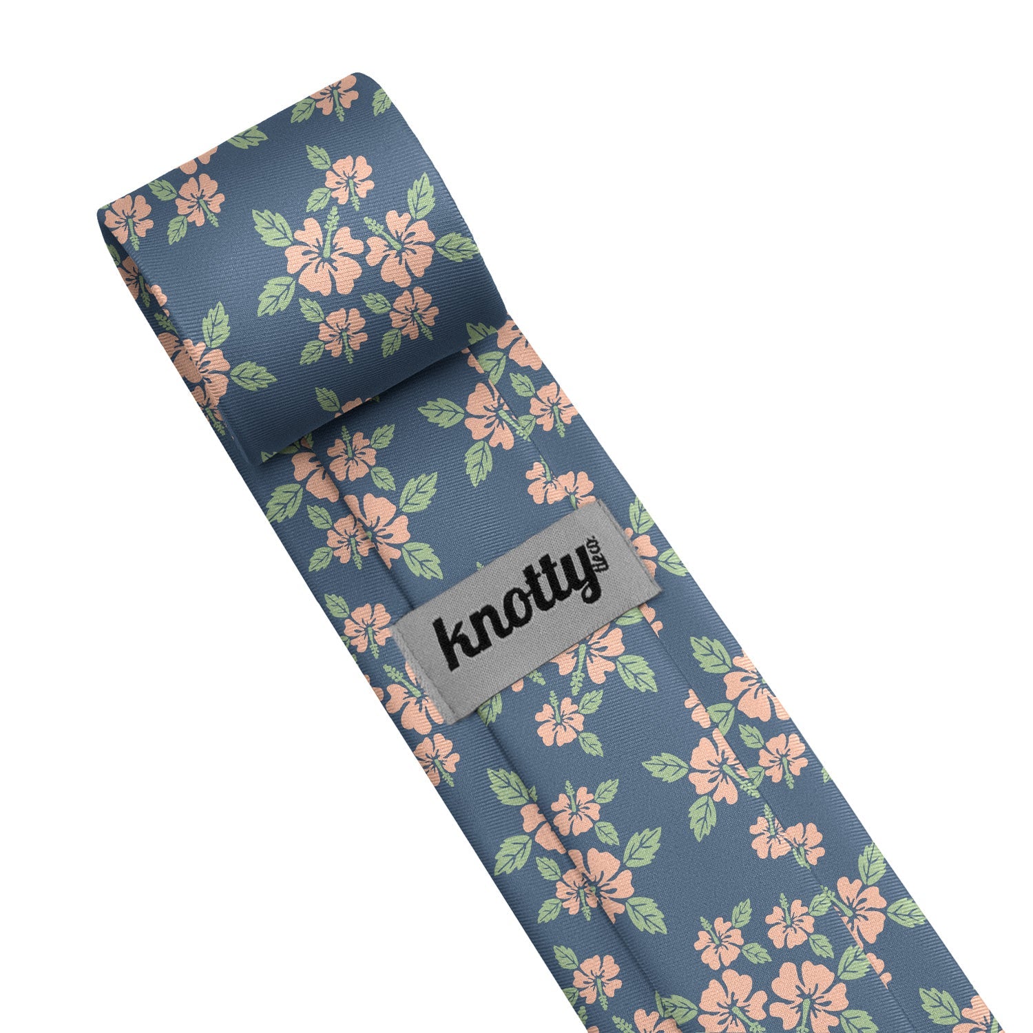 Hawaiian Floral Necktie - Tag - Knotty Tie Co.