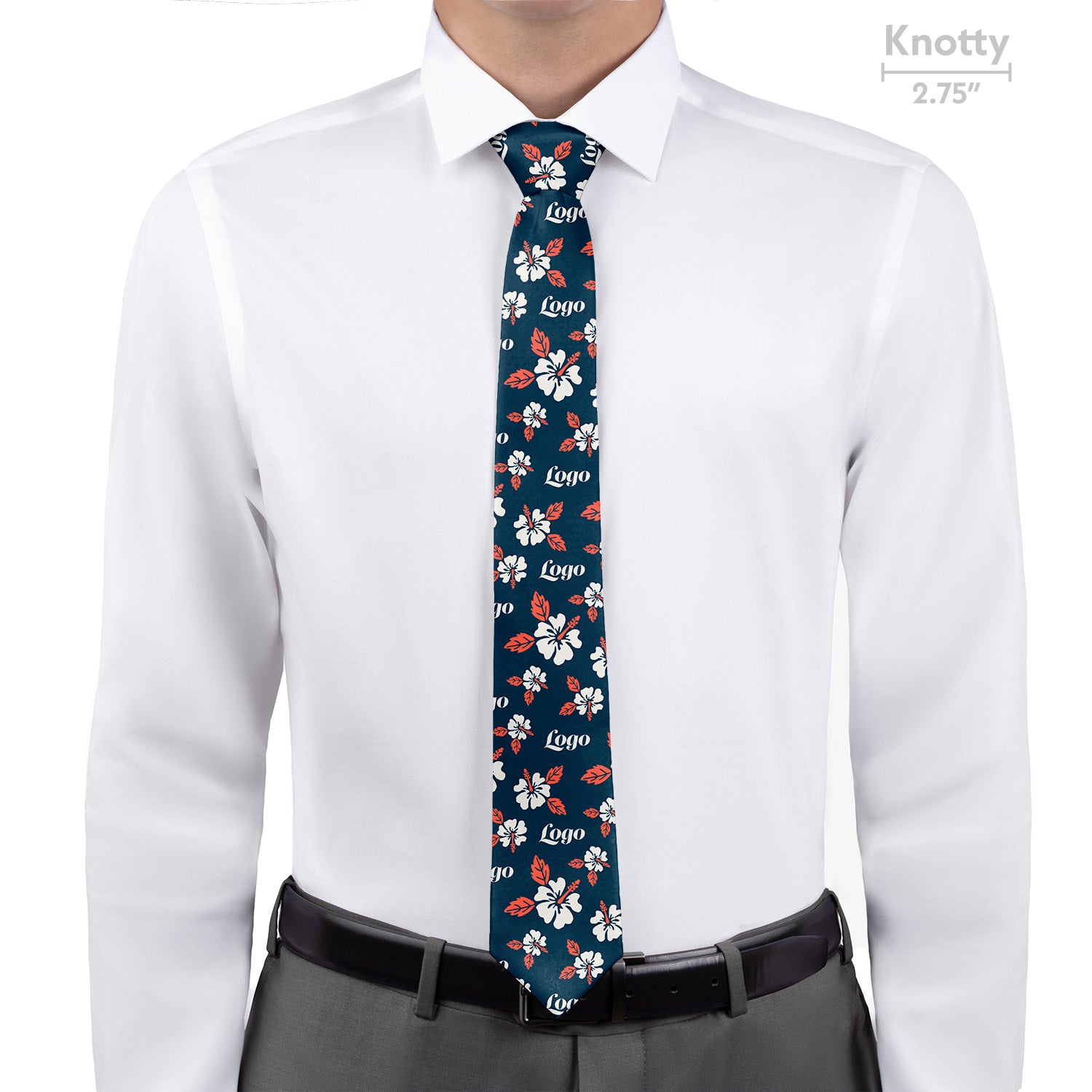 Custom Hawaiian 2 Logo Tie - Knotty - Knotty Tie Co.