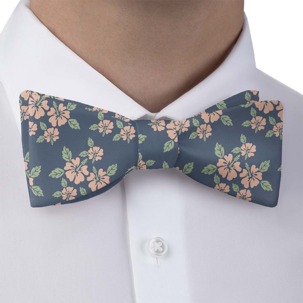 Hawaiian Floral Bow Tie - Bow Tie with Dress Shirt - Knotty Tie Co.