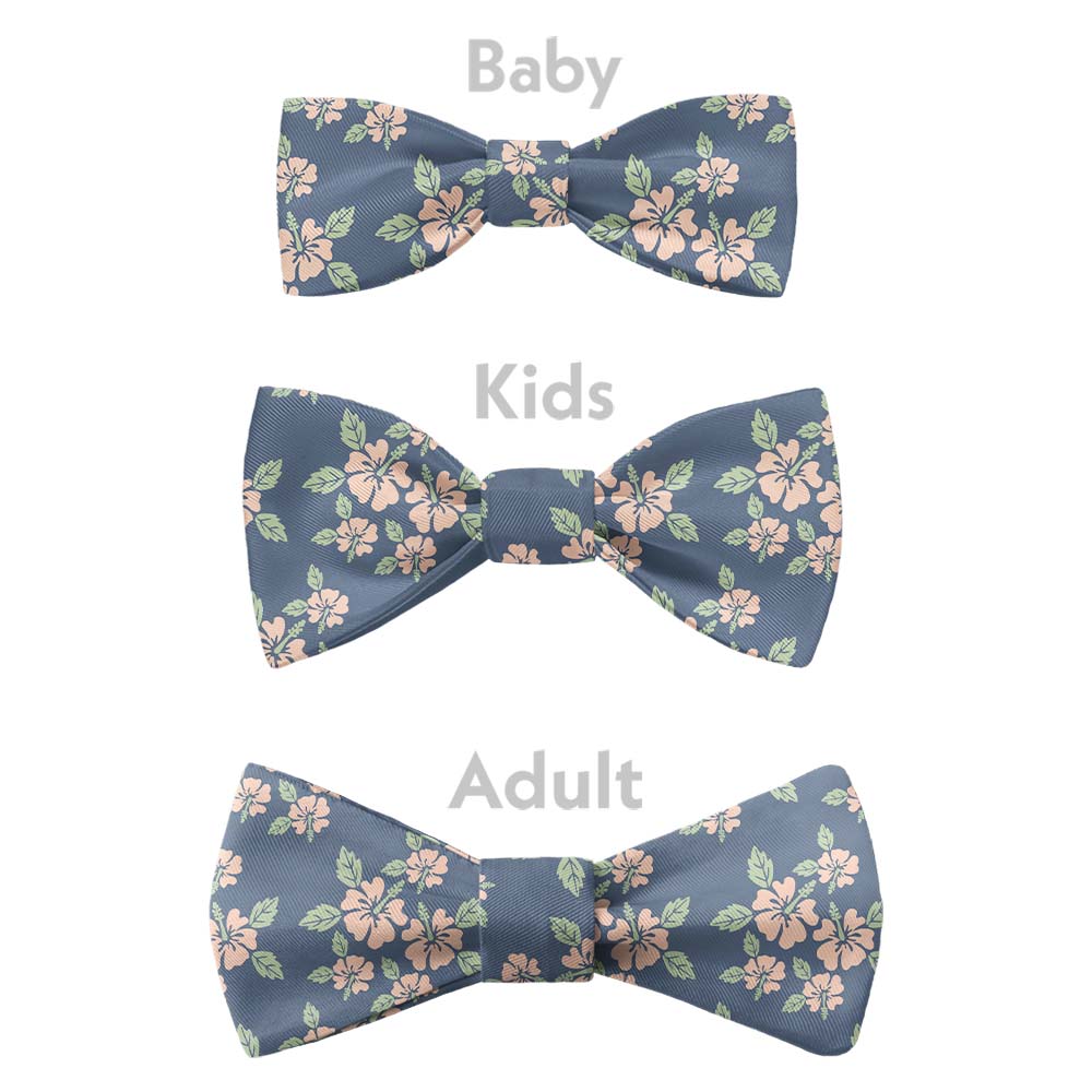 Hawaiian Floral Bow Tie - Bow Sizes - Knotty Tie Co.