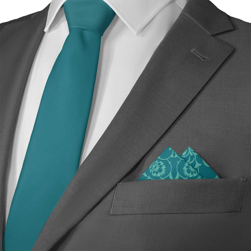 Hazelwood Pocket Square - Matching Necktie- Knotty Tie Co.