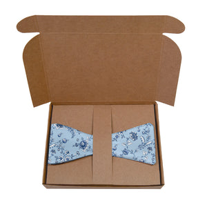 Heirloom Floral Bow Tie - Kraft Gift Box Packaging - Knotty Tie Co.