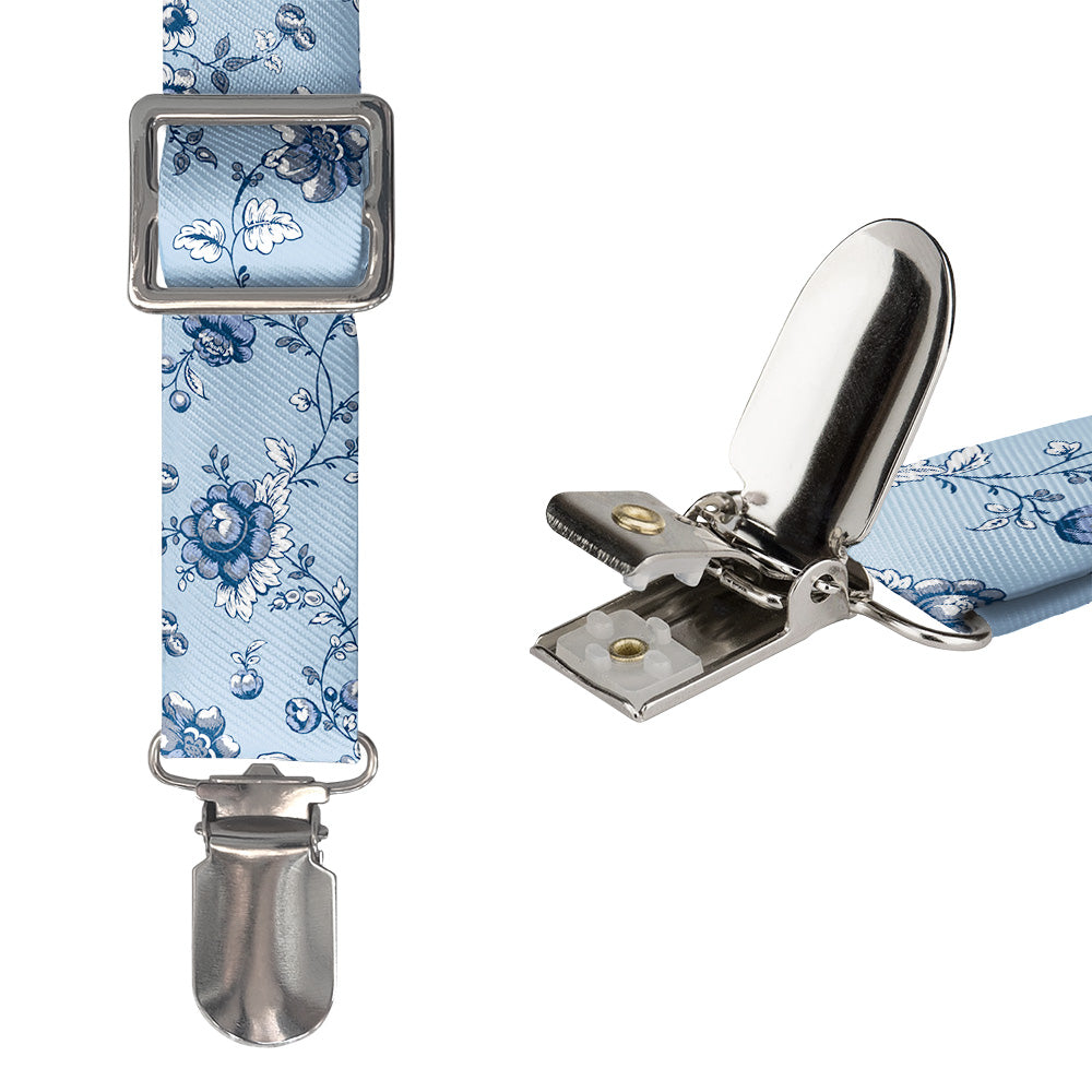 Heirloom Floral Suspenders - Hardware and Strap - Knotty Tie Co.