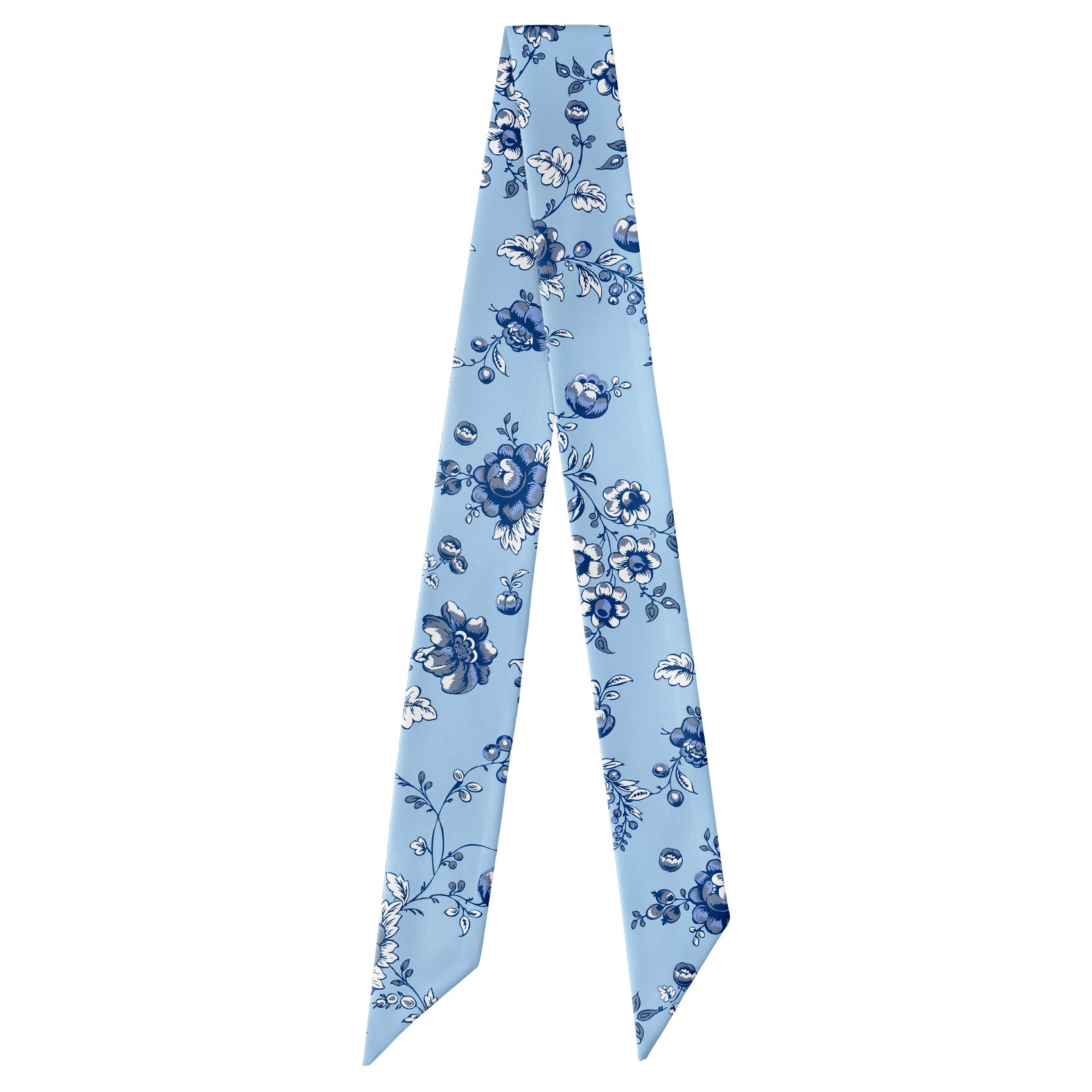 Heirloom Floral Hair Scarf - Full View of Hair Scarf - Knotty Tie Co.