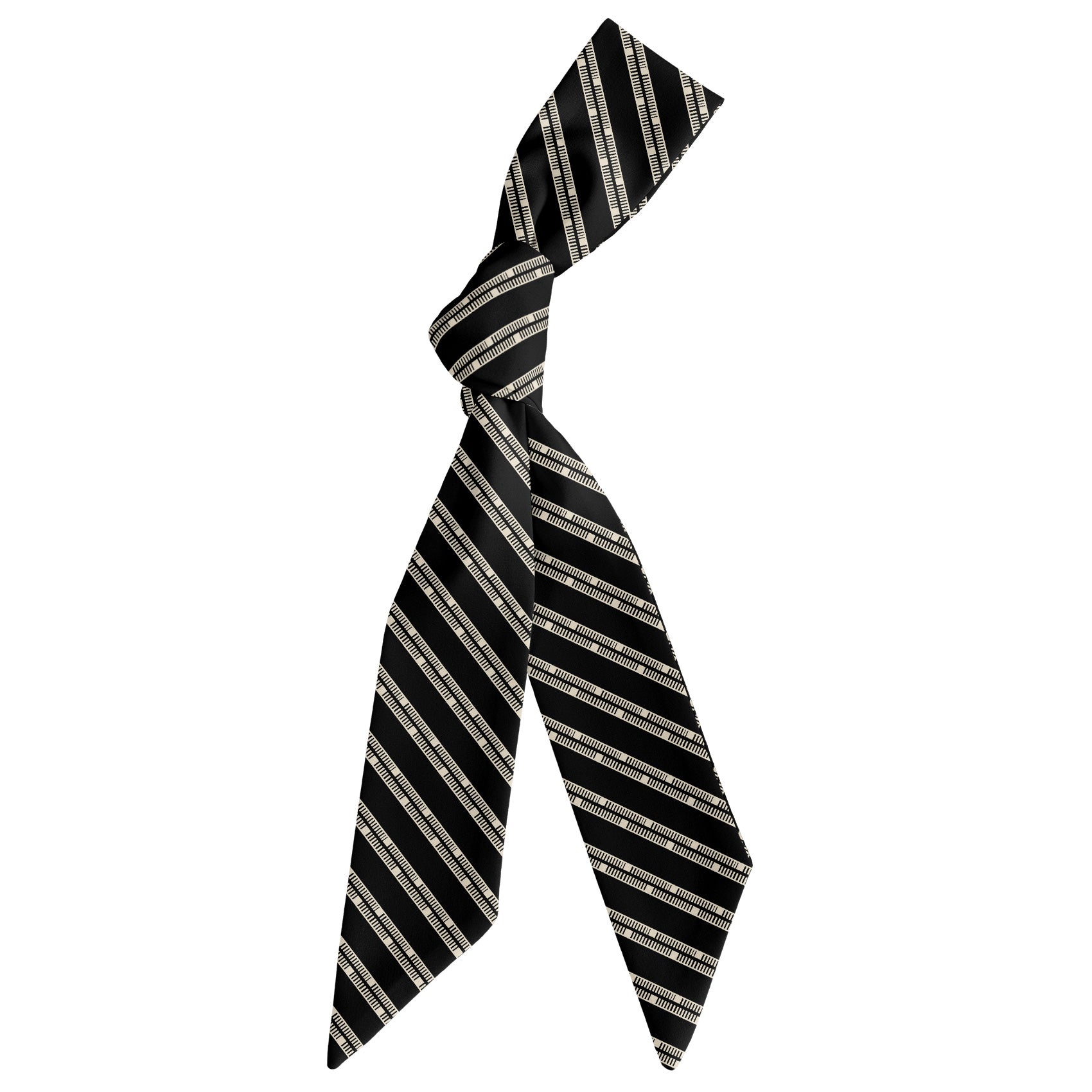 Heritage Stripe Hair Scarf - Scarf Tied Into Knot - Knotty Tie Co.