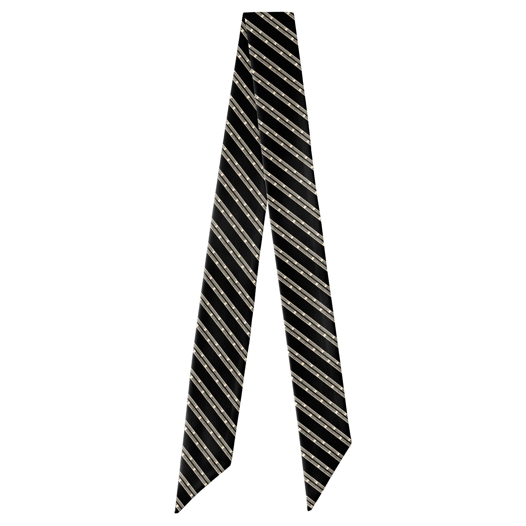 Heritage Stripe Hair Scarf - Full View of Hair Scarf - Knotty Tie Co.