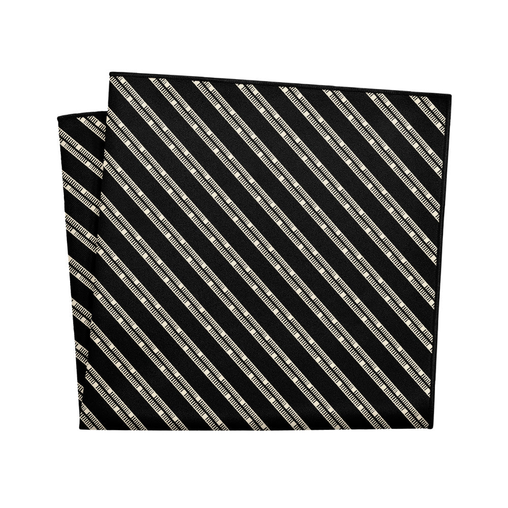 Heritage Stripe Pocket Square - 12" Square - Knotty Tie Co.