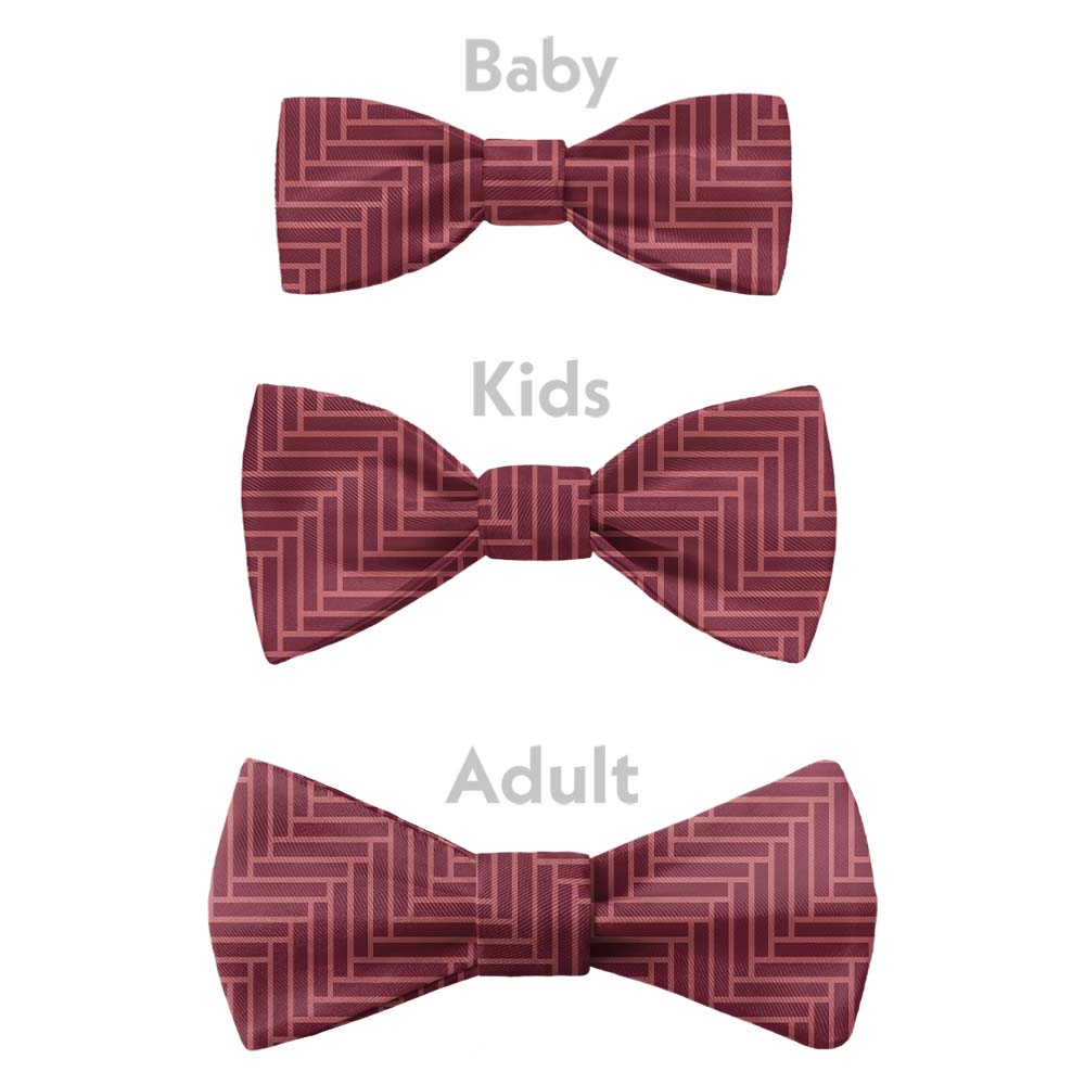Herringbone Bow Tie - Bow Sizes - Knotty Tie Co.