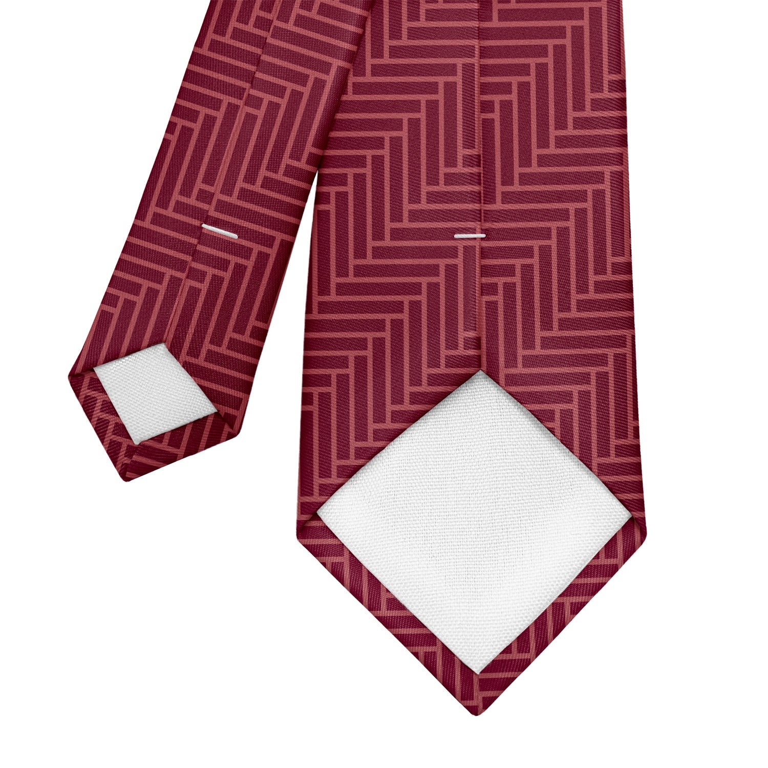 Herringbone Necktie - Tipping - Knotty Tie Co.
