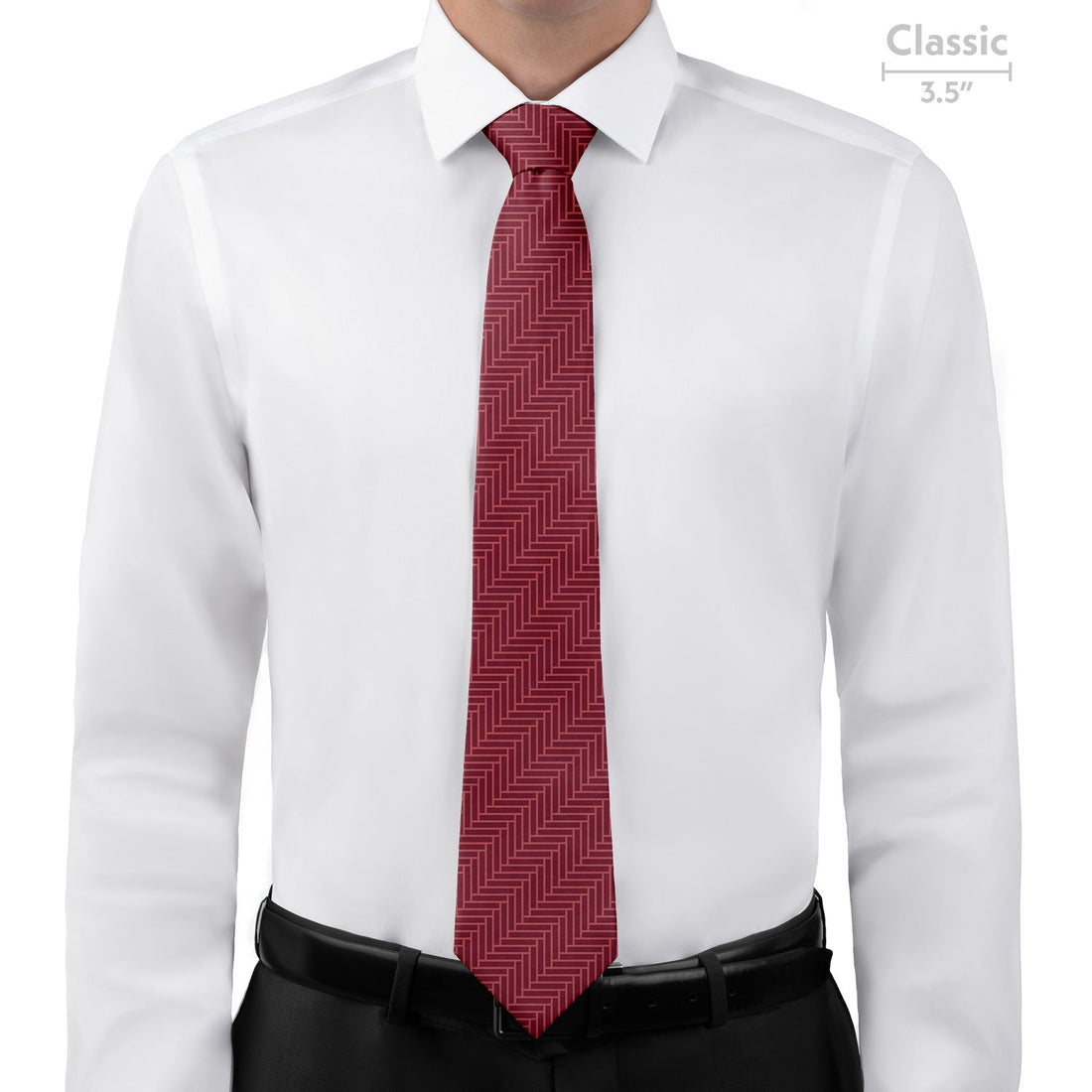 Herringbone Necktie - Classic - Knotty Tie Co.