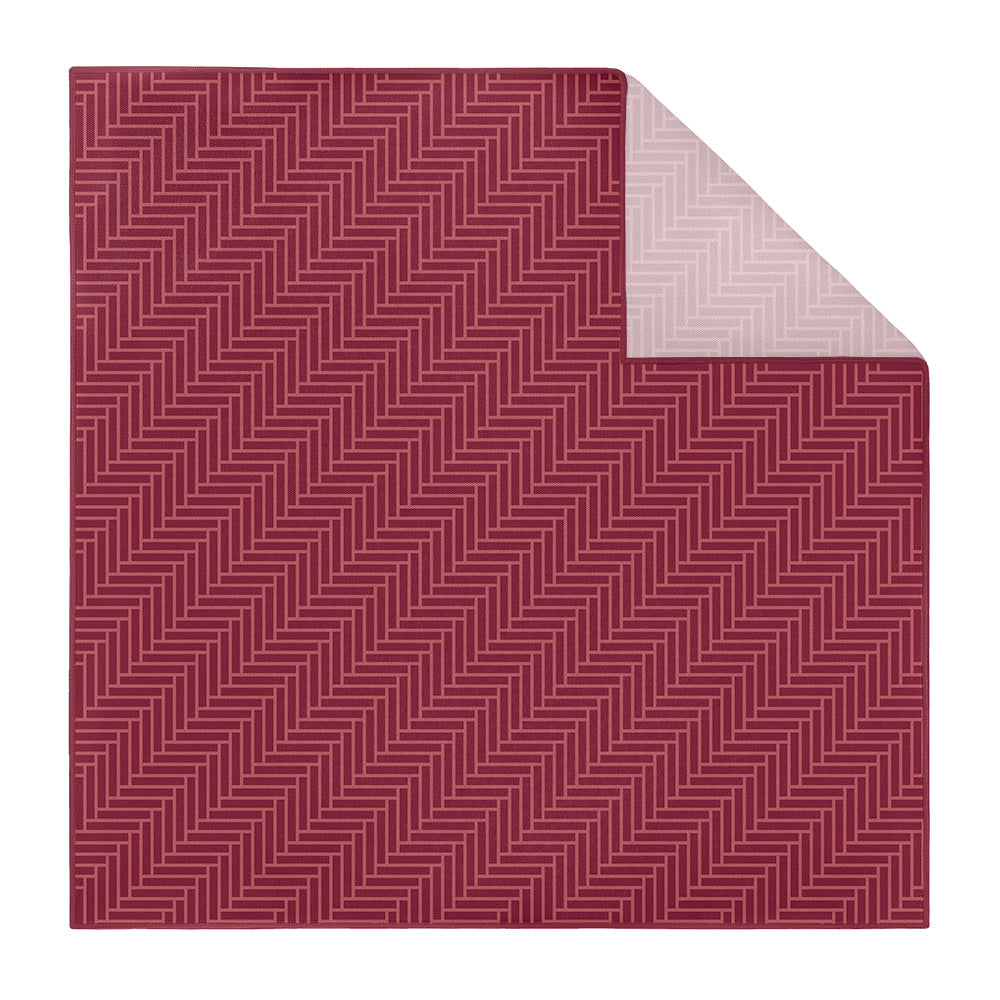 Herringbone Pocket Square - Printed - Knotty Tie Co.