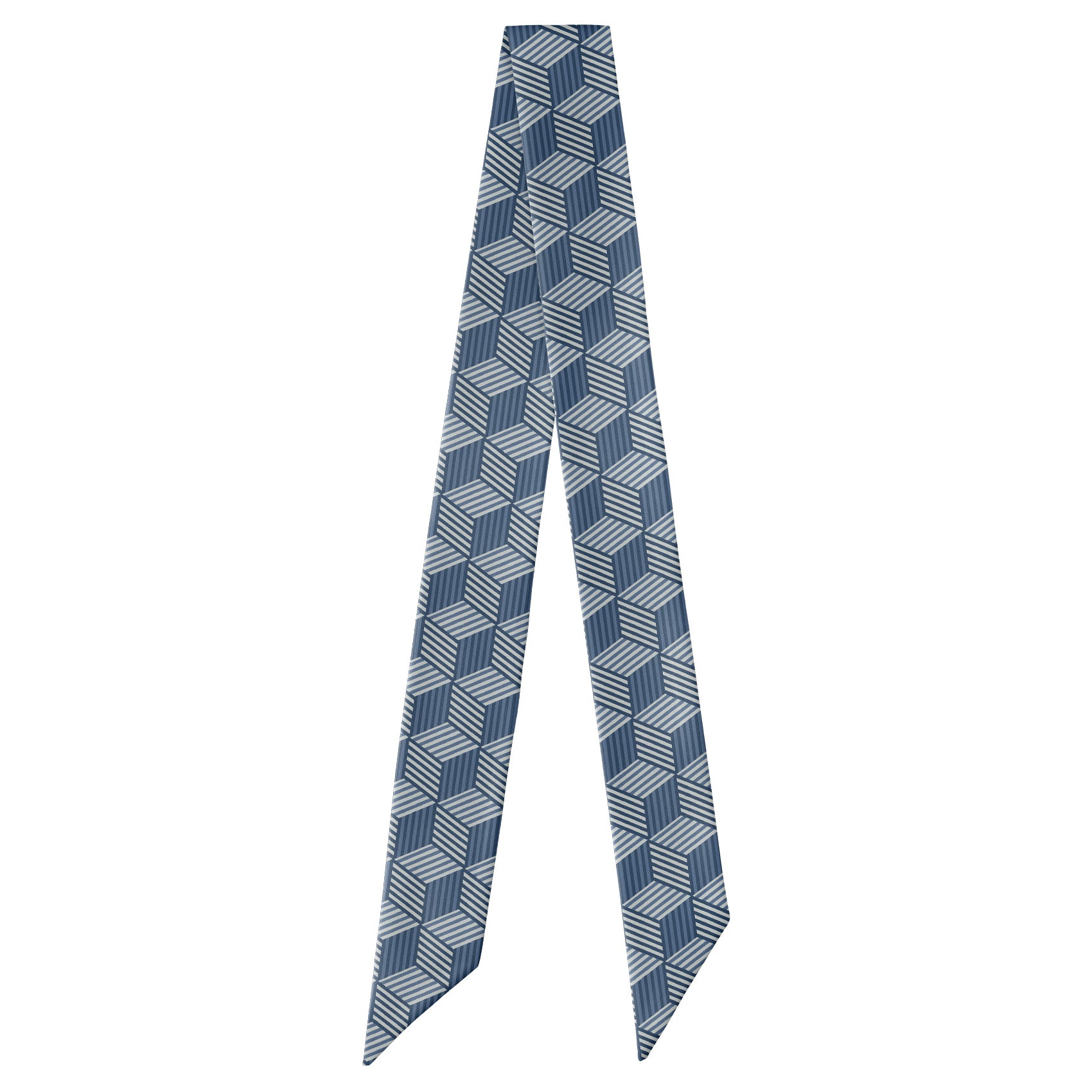 Hexagon Wild Hair Scarf - Full View of Hair Scarf - Knotty Tie Co.