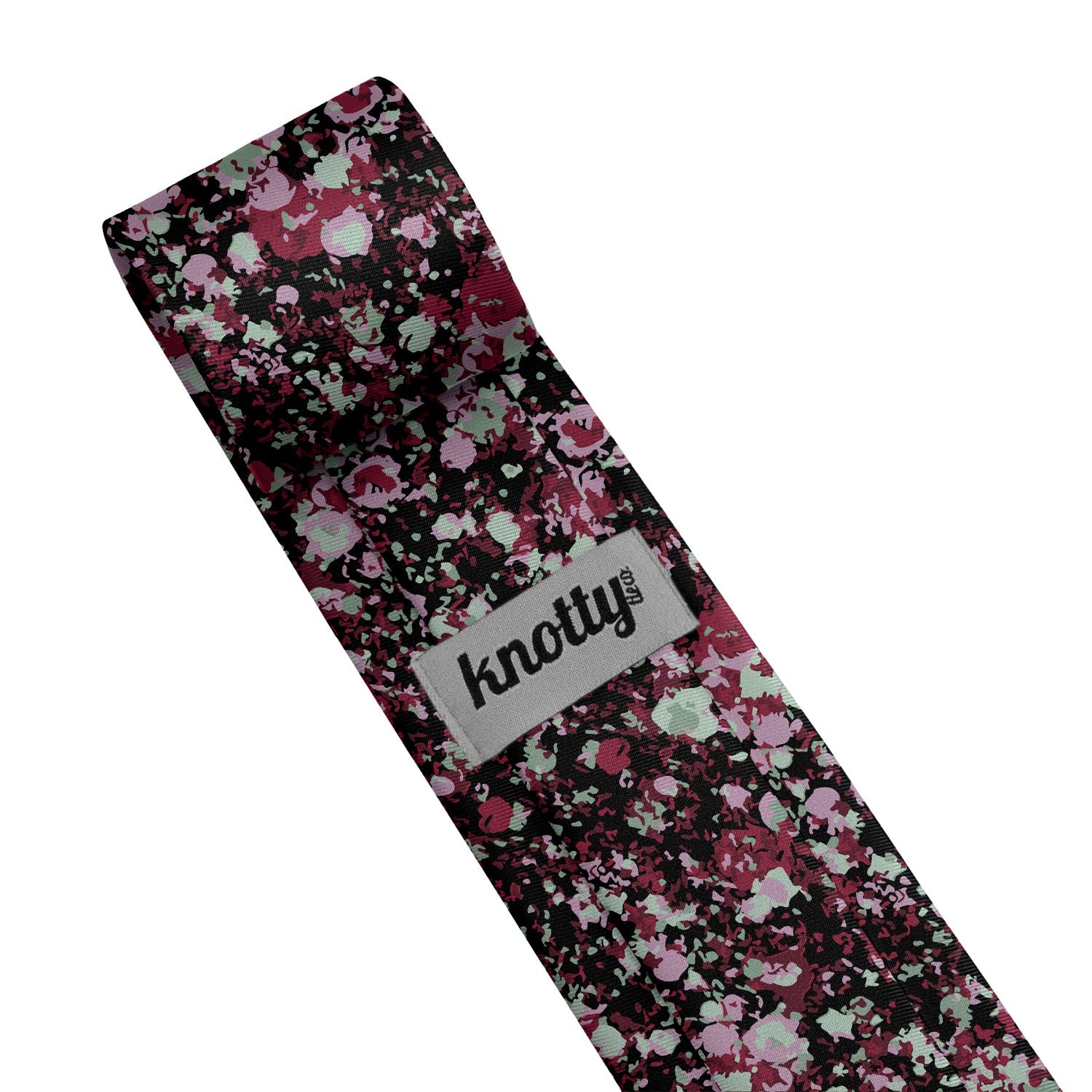 Hidden Floral Necktie - Tag - Knotty Tie Co.