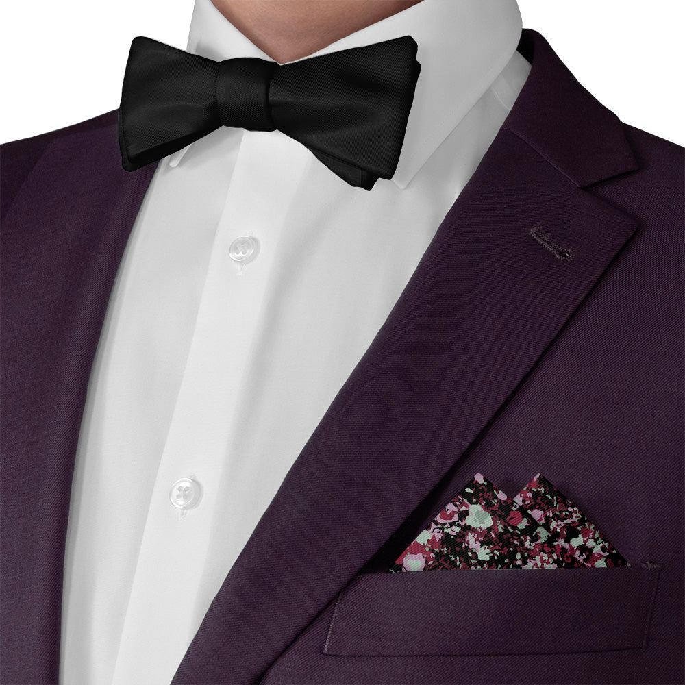 Hidden Floral Pocket Square - Matching Bow Tie - Knotty Tie Co.