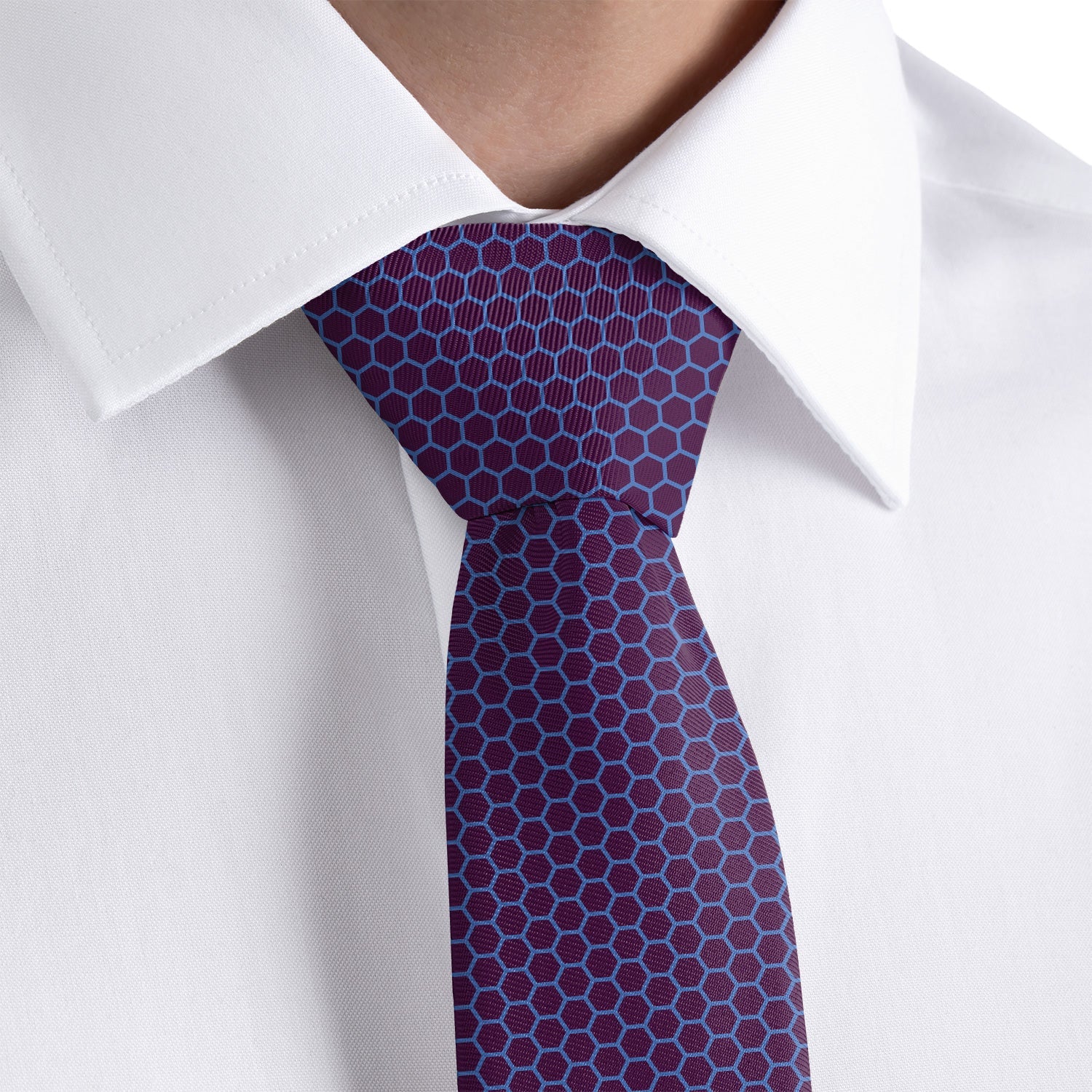 Hive Geometric Necktie - Dress Shirt - Knotty Tie Co.