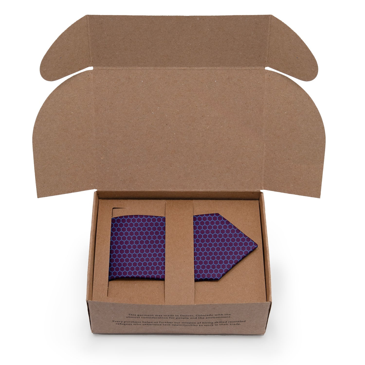 Hive Geometric Necktie - Packaging - Knotty Tie Co.