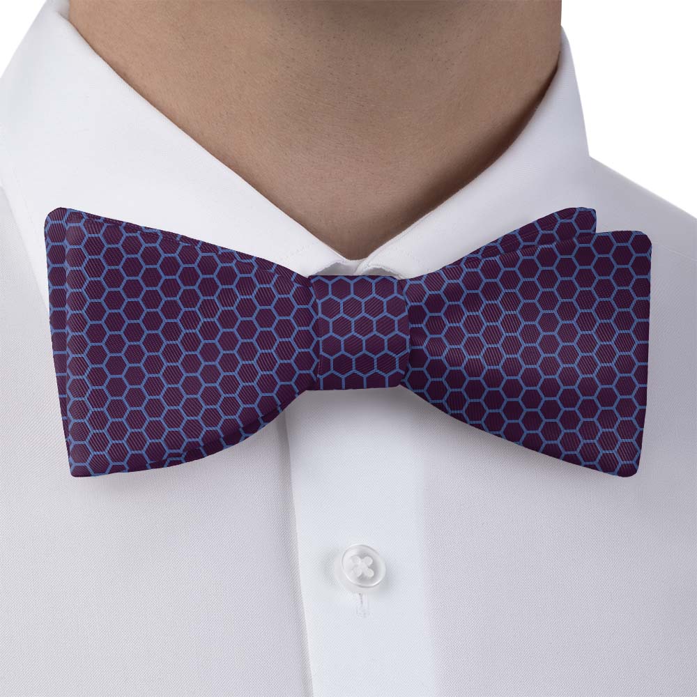 Hive Geometric Bow Tie - Bow Tie with Dress Shirt - Knotty Tie Co.