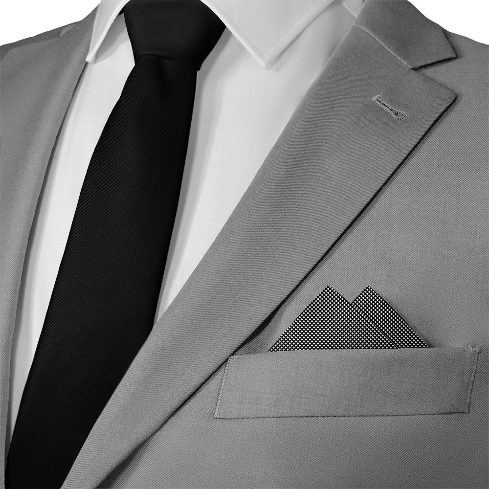 Holden Geometric Pocket Square - Matching Necktie- Knotty Tie Co.