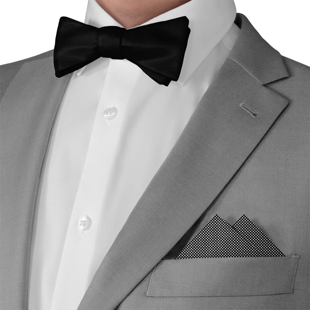 Holden Geometric Pocket Square - Matching Bow Tie - Knotty Tie Co.