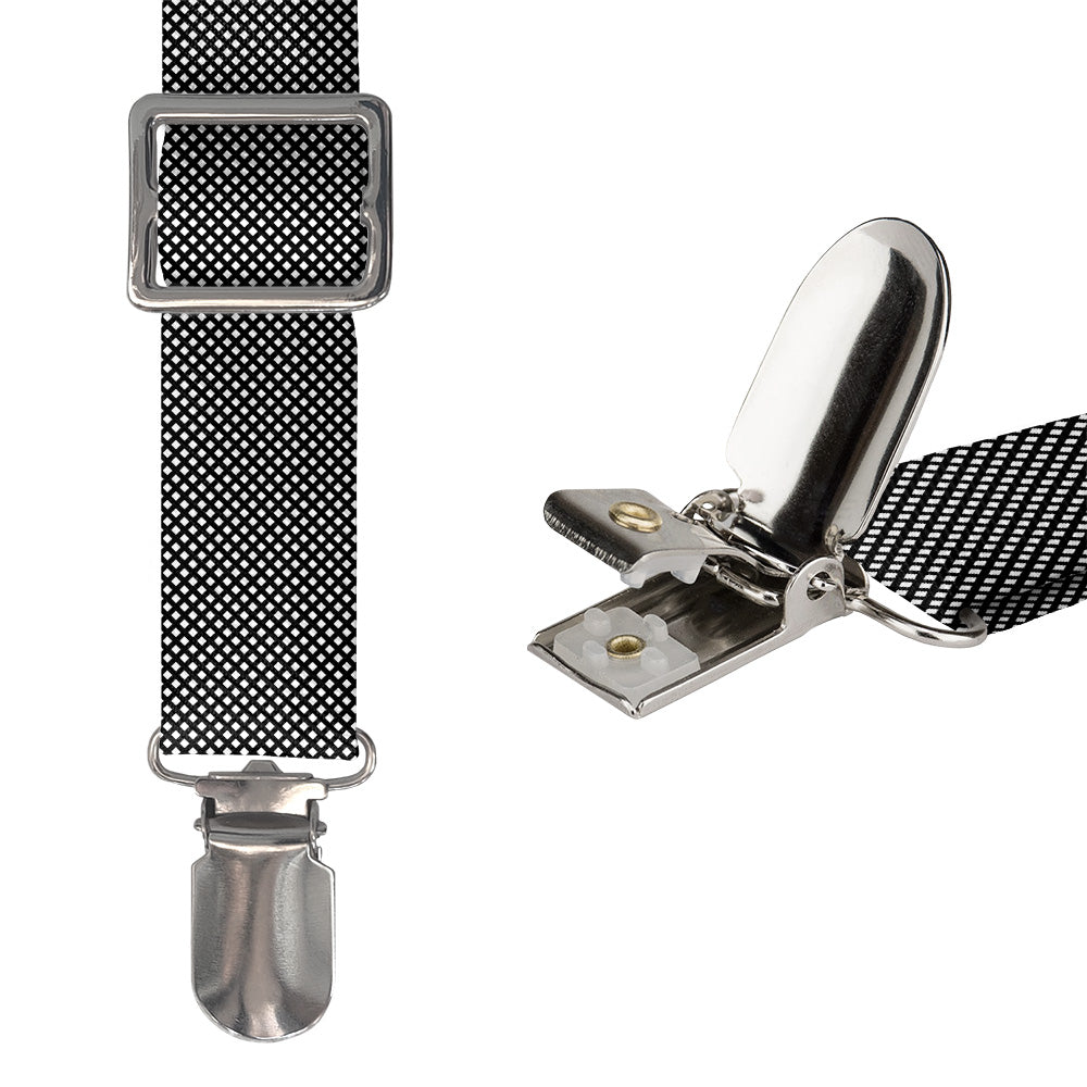 Holden Geometric Suspenders - Hardware and Strap - Knotty Tie Co.