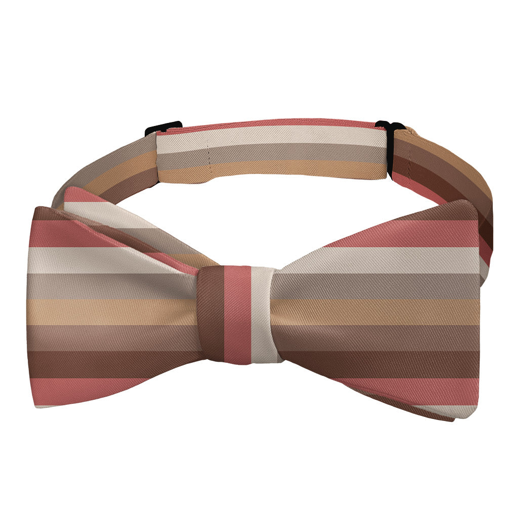 Horizontal Stripe Bow Tie - Self Tie Bow Tie - Knotty Tie Co.