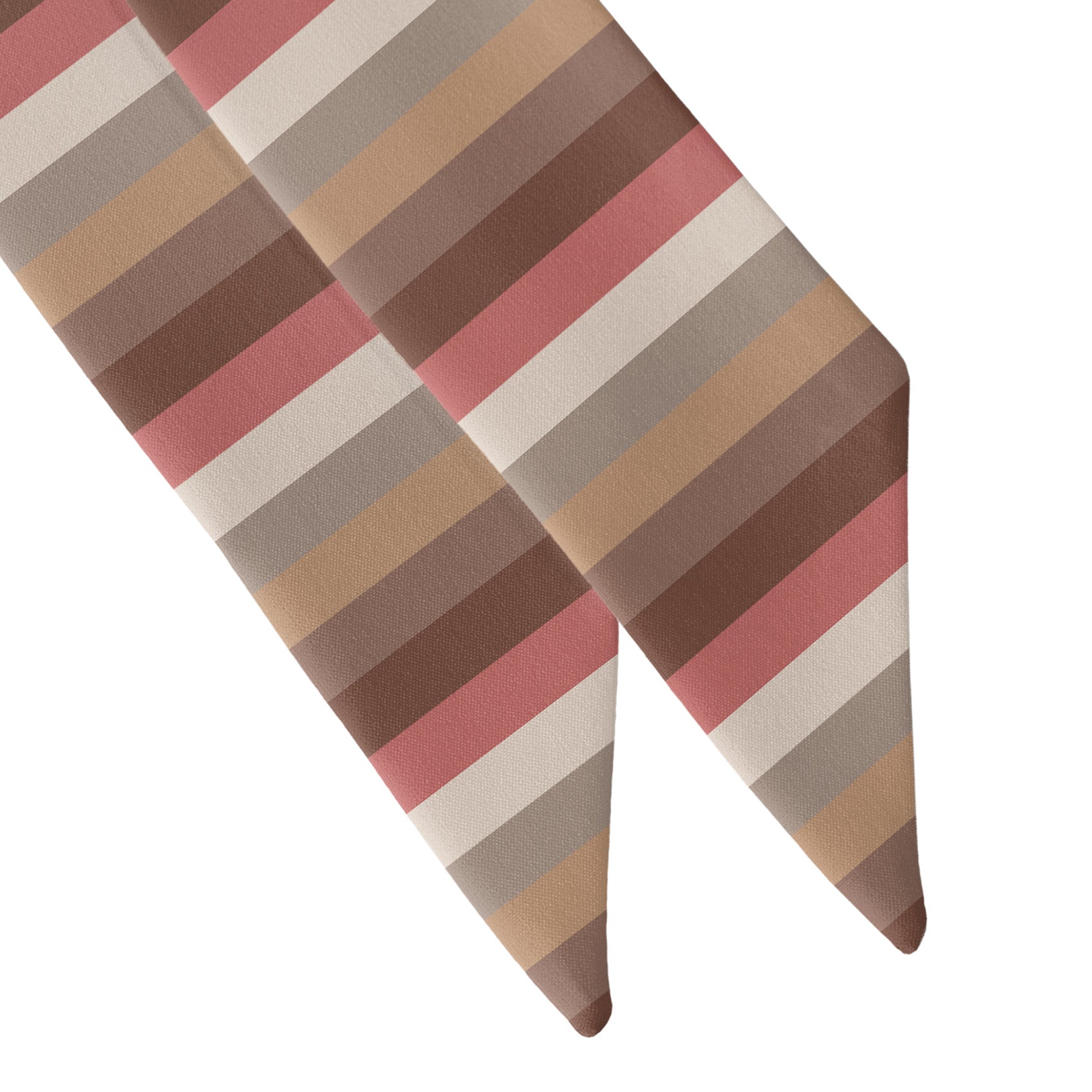 Horizontal Stripe Hair Scarf - Scarf Tapered Ends - Knotty Tie Co.