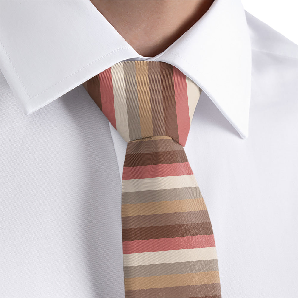 Horizontal Stripe Necktie - Dress Shirt - Knotty Tie Co.