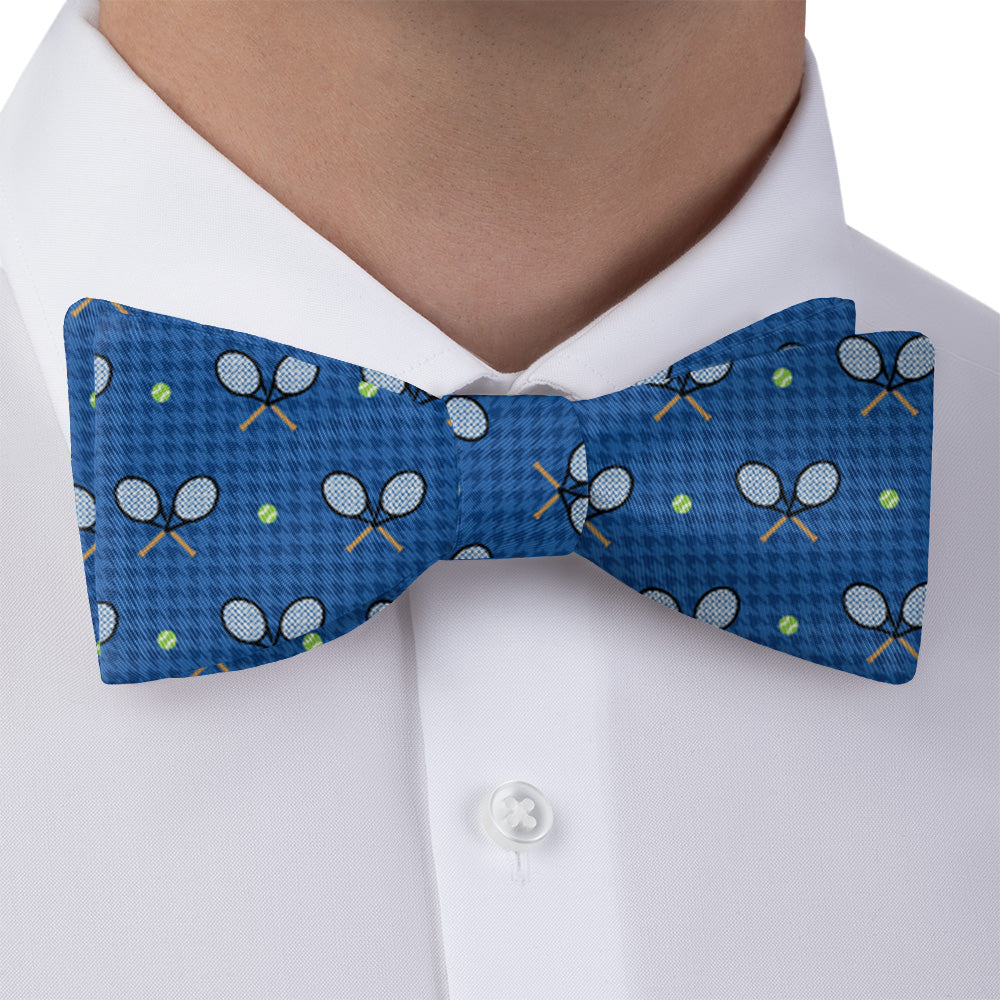 Houndstooth Tennis Bow Tie - Self Tie Bow Tie - Knotty Tie Co.