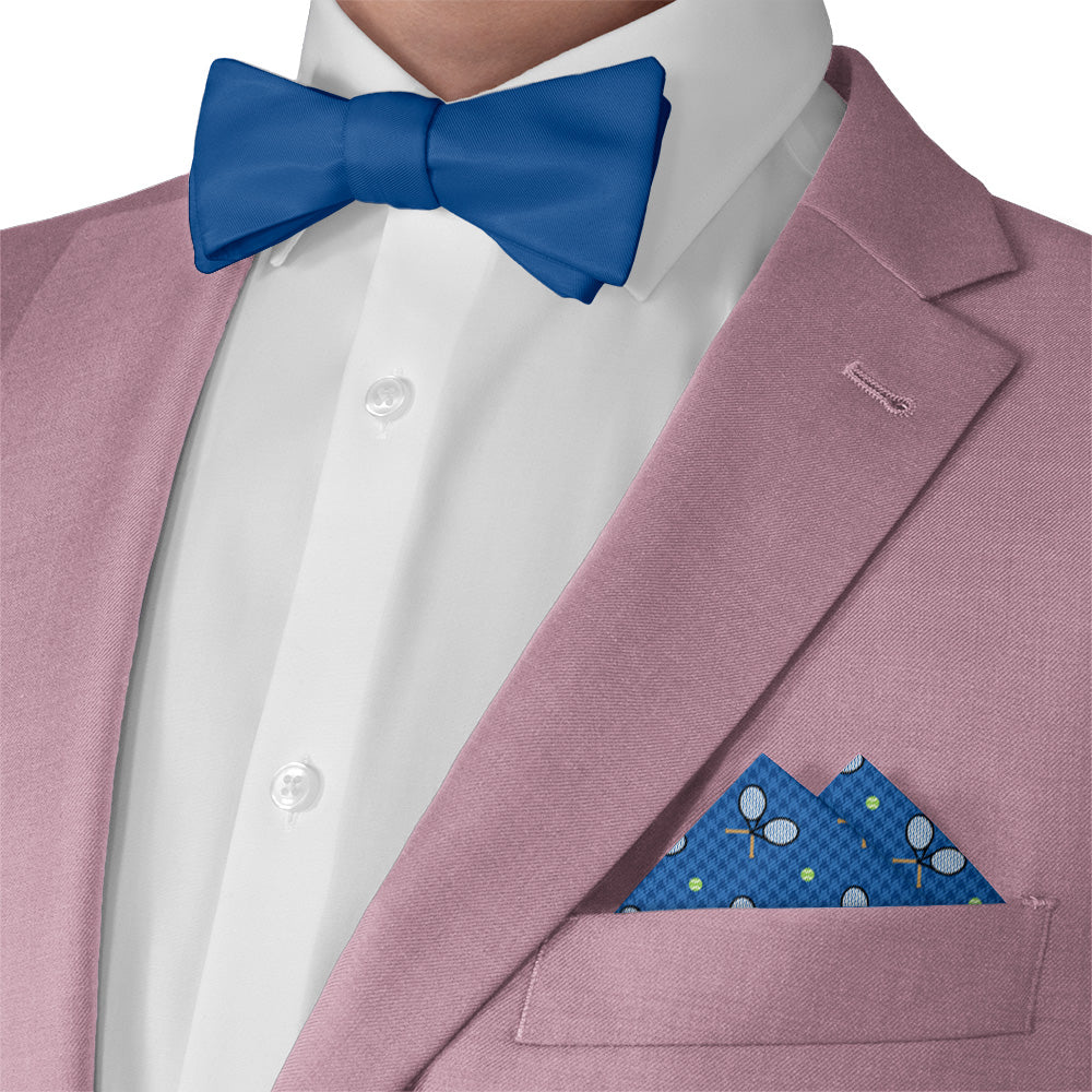 Houndstooth Tennis Pocket Square - Matching Bow Tie - Knotty Tie Co.