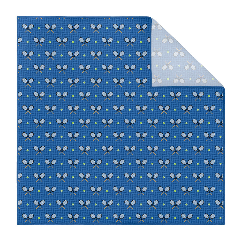 Houndstooth Tennis Pocket Square - Printed - Knotty Tie Co.