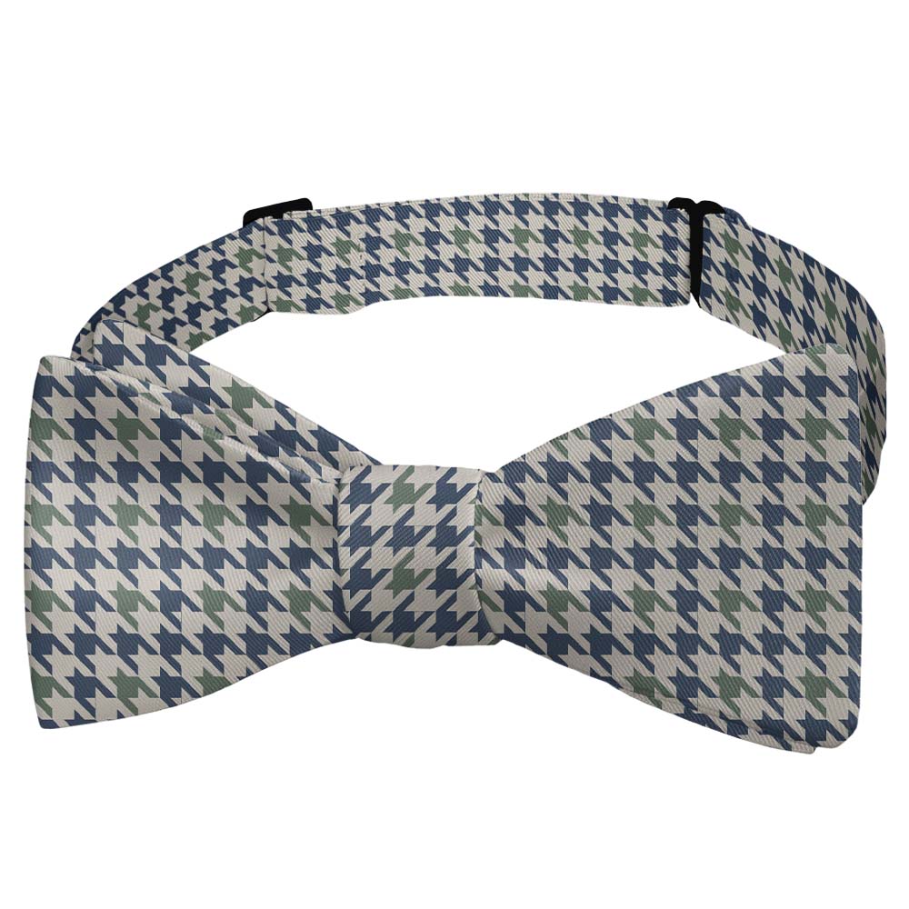 Houndstooth Bow Tie - Self Tie Bow Tie - Knotty Tie Co.