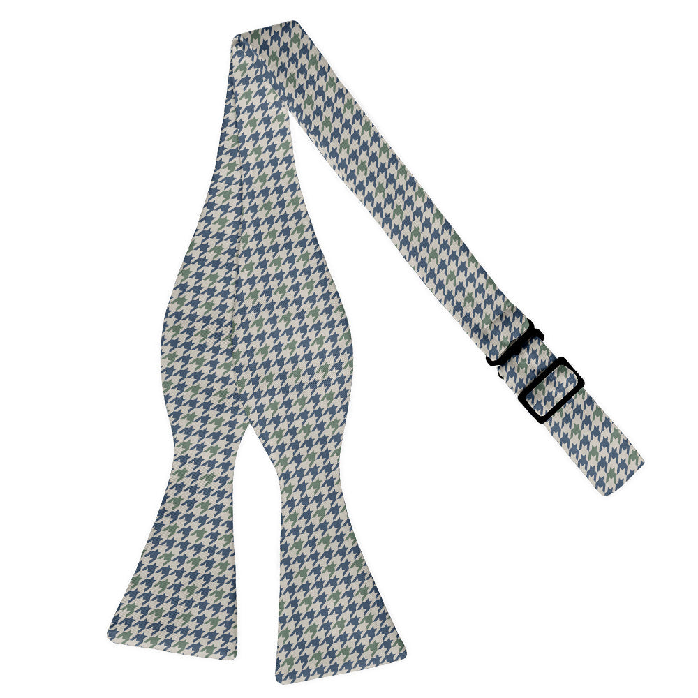 Houndstooth Bow Tie - Self Tie Flat - Knotty Tie Co.