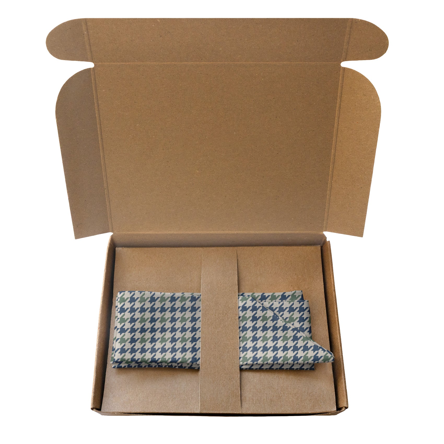 Houndstooth Hair Scarf - Packaging - Knotty Tie Co.