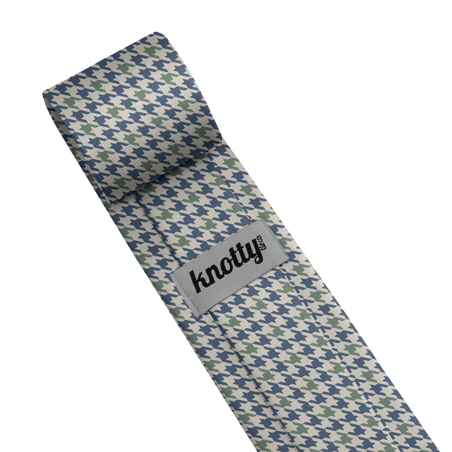 Houndstooth Necktie - Tag - Knotty Tie Co.