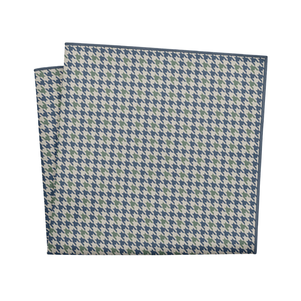Houndstooth Pocket Square - 12" Square - Knotty Tie Co.