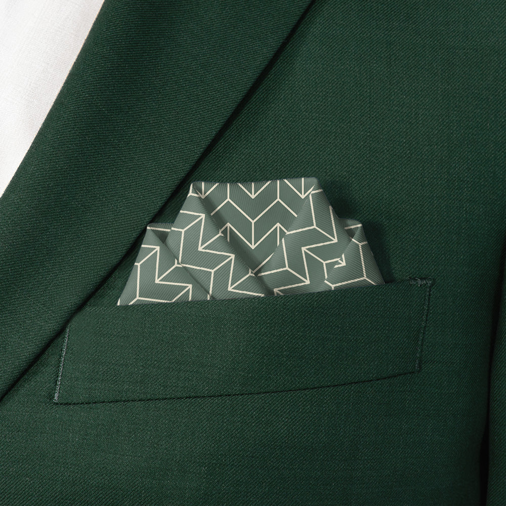 Howard Subway Pocket Square - Scalloped Fold - Knotty Tie Co.