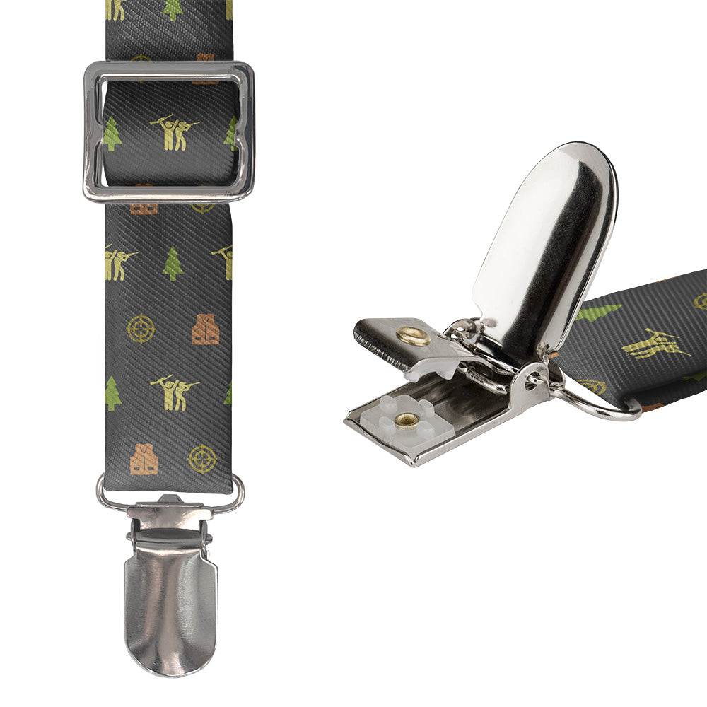 Hunting With Friends Suspenders - Hardware and Strap - Knotty Tie Co.