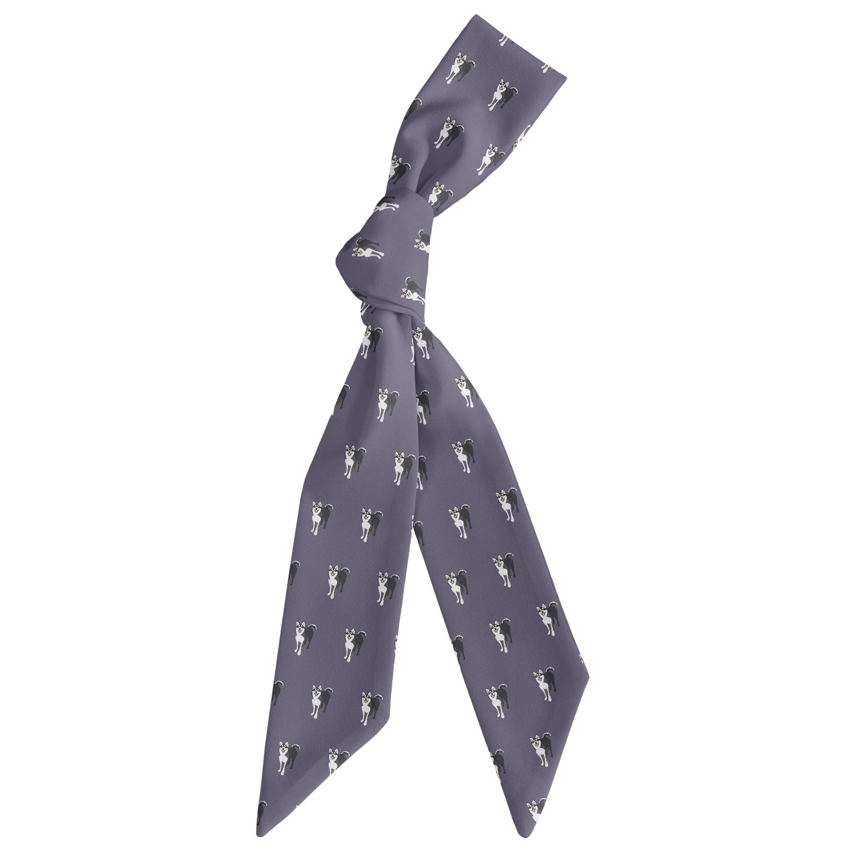 Husky Hair Scarf - Scarf Tied Into Knot - Knotty Tie Co.