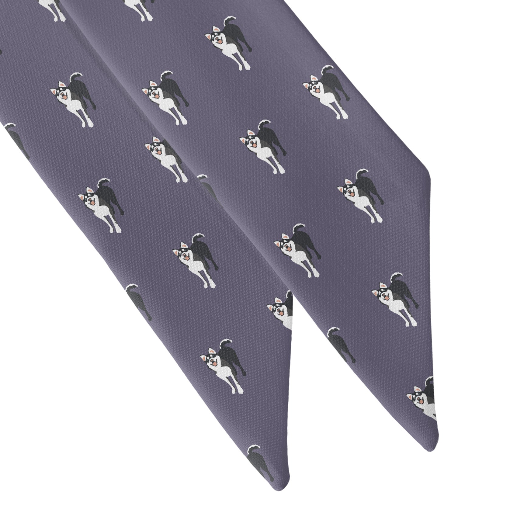 Husky Hair Scarf - Scarf Tapered Ends - Knotty Tie Co.