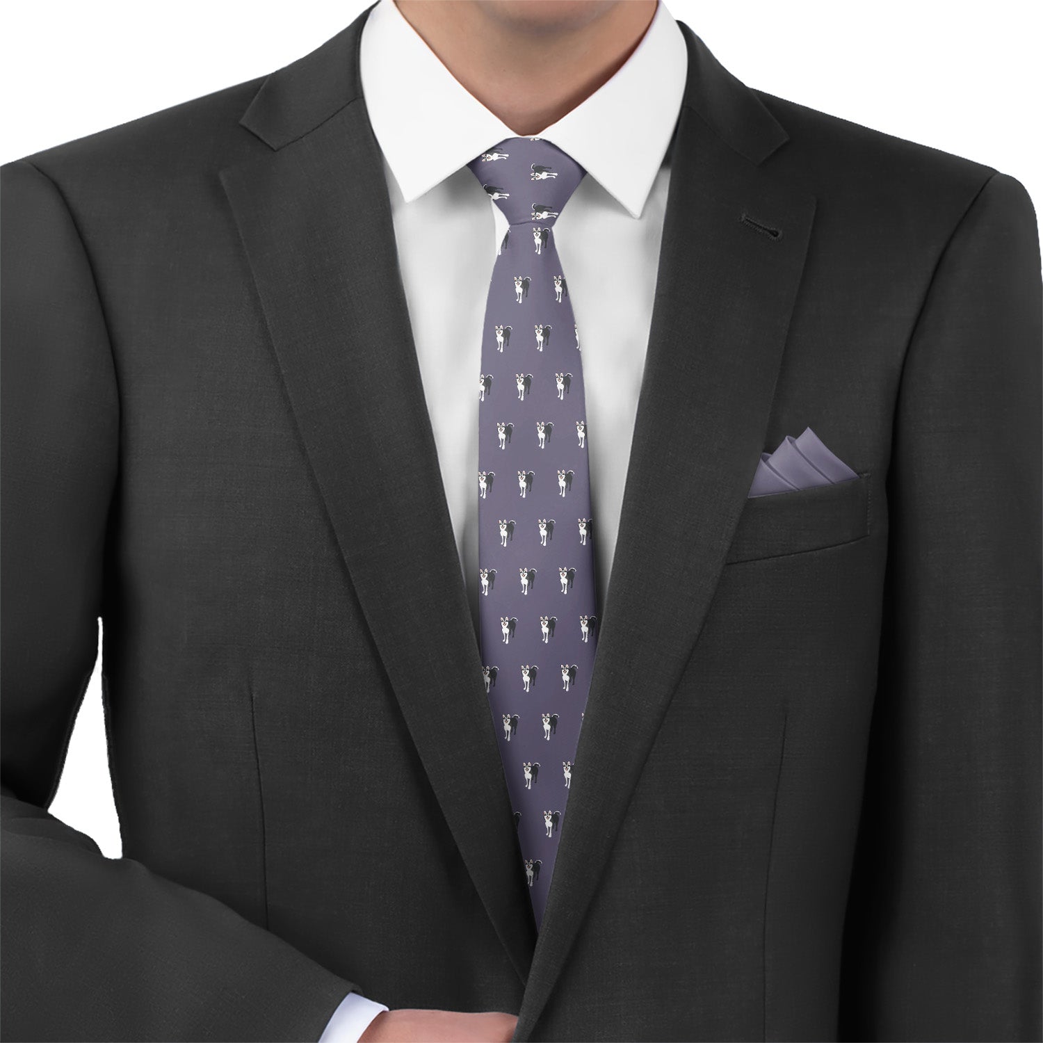 Husky Necktie - Matching Pocket Square - Knotty Tie Co.