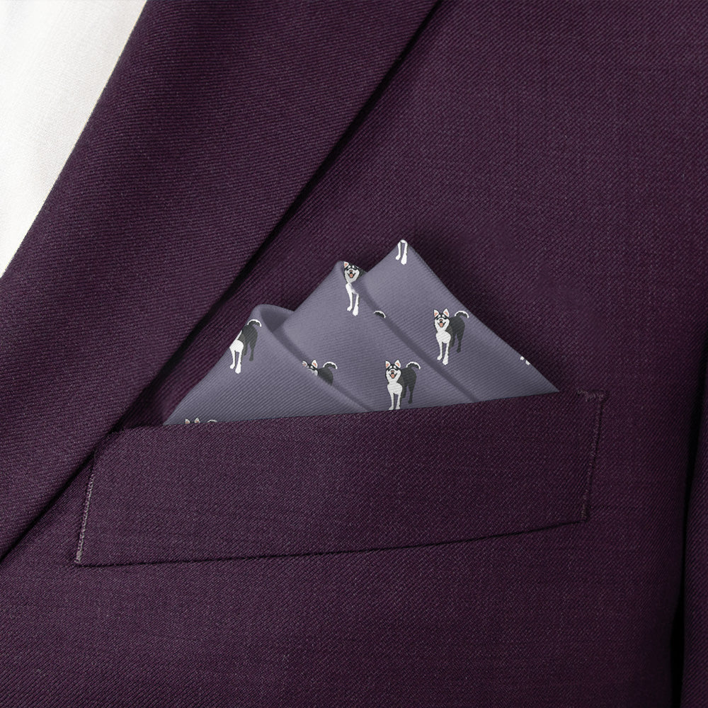 Husky Pocket Square - Stairs Fold - Knotty Tie Co.