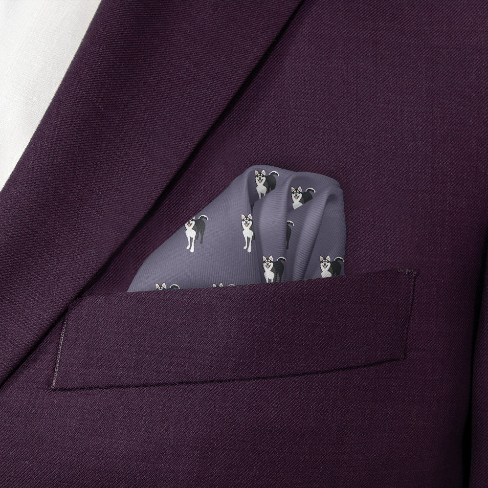 Husky Pocket Square - Wave Fold - Knotty Tie Co.