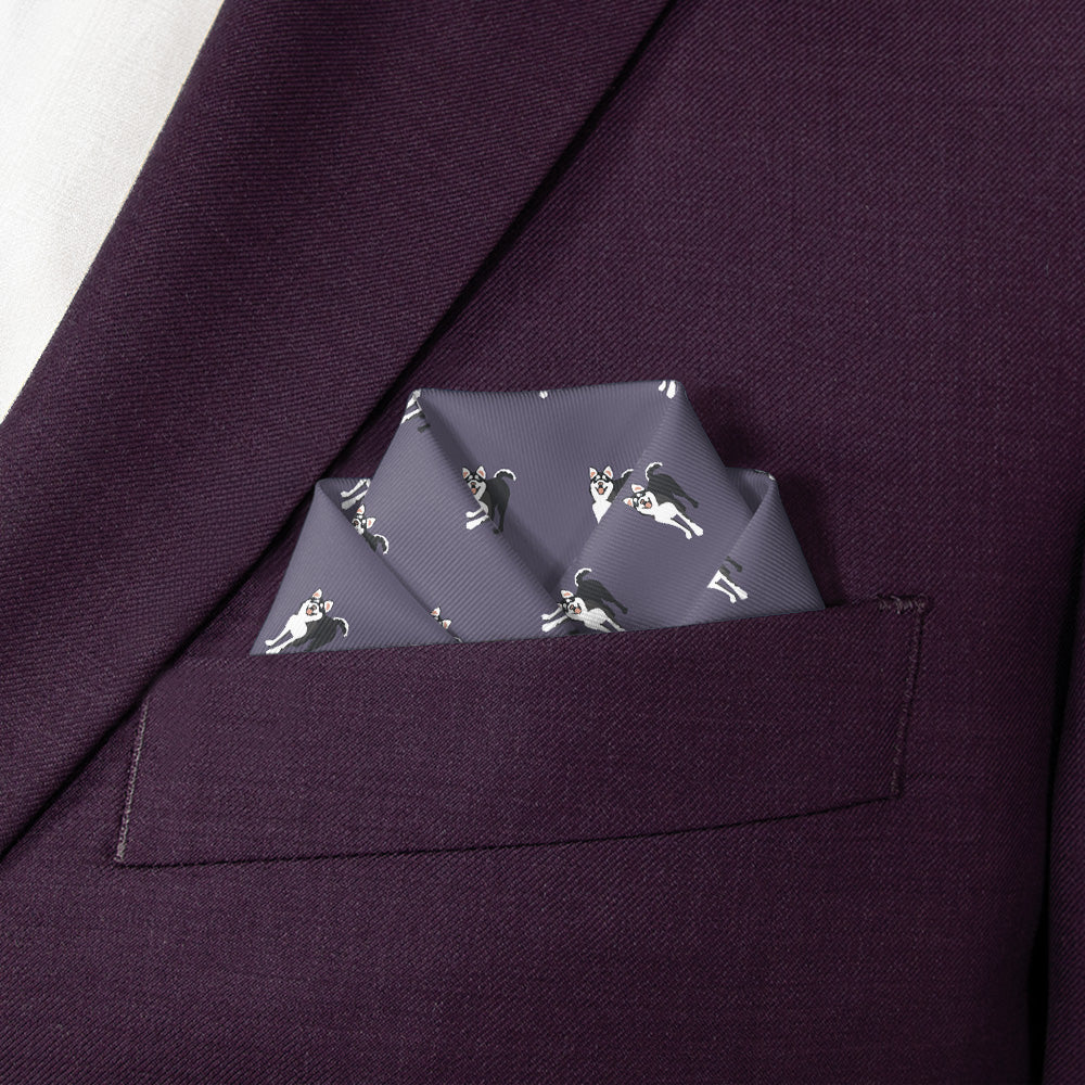 Husky Pocket Square - Scalloped Fold - Knotty Tie Co.